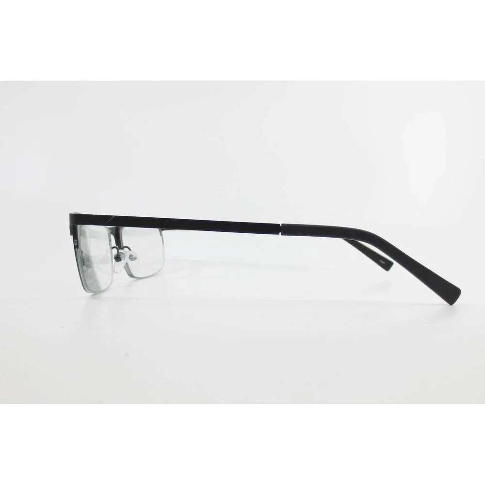 Robert Mitchel RM6006 BK Black Semi Rimless Rectangular Eyeglasses 54-18-145